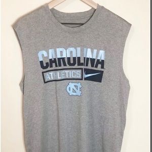 Nike Dri Fit UNC Athletics Gray Tank Sz L